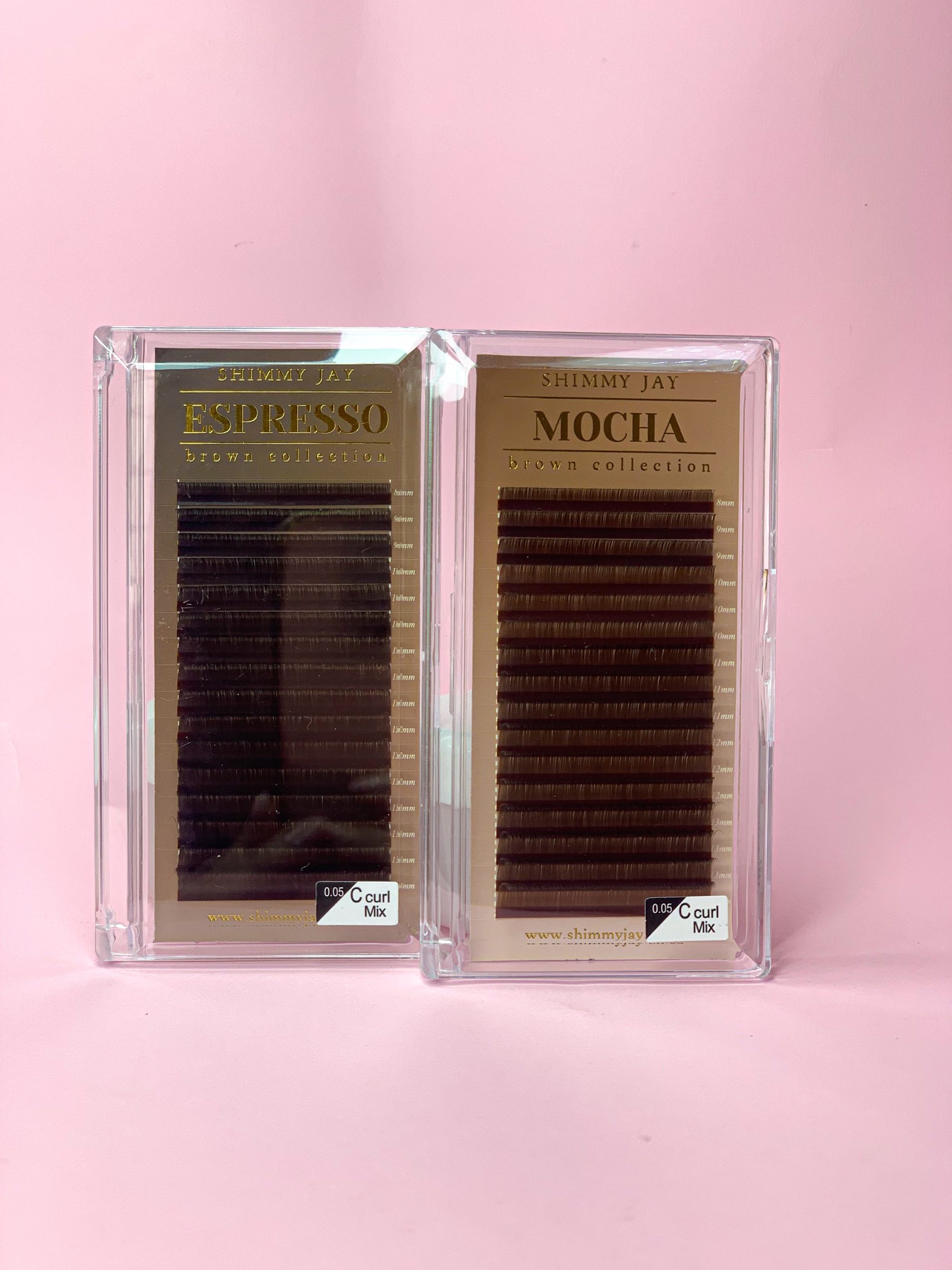 Dark Brown Mocha Lash Extensions Shimmy Jay